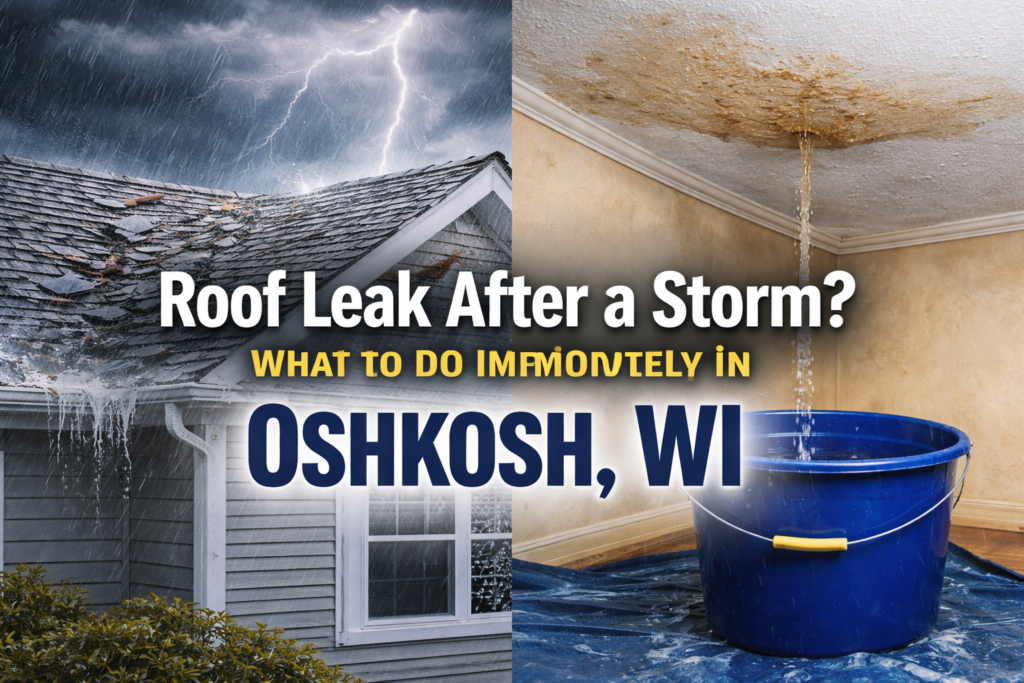 roof leak after a storm